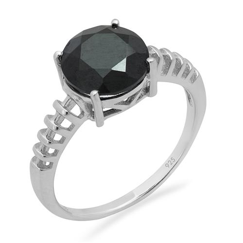 BUY REAL BLACK ONYX GEMSTONE RING IN 925 SILVER